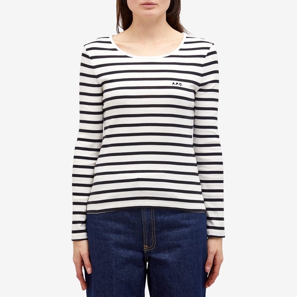 A.P.C. Thelma Stripe Long Sleeve T-Shirt