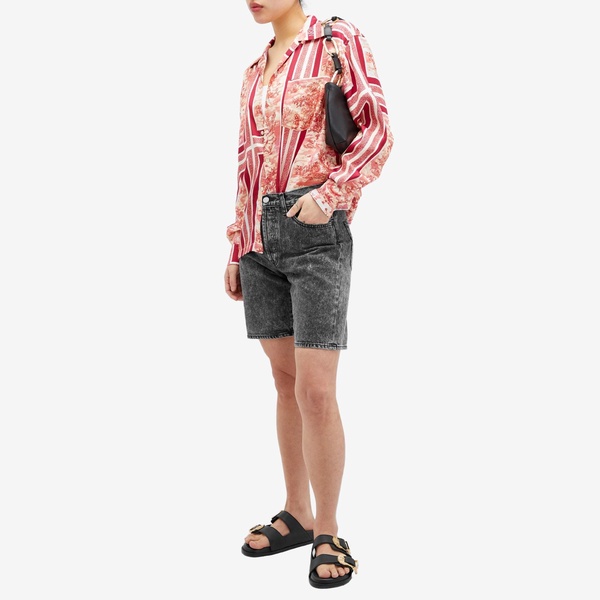 Aries Acid Wash Denim Shorts