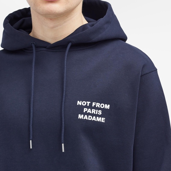 Drôle de Monsieur Not Form Paris Madame Slogan Hoodie
