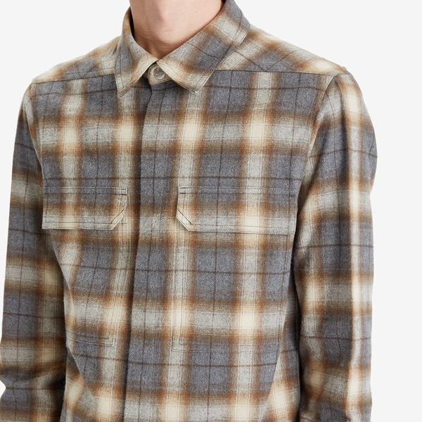 Rick Owens Cotton Plaid Outershirt