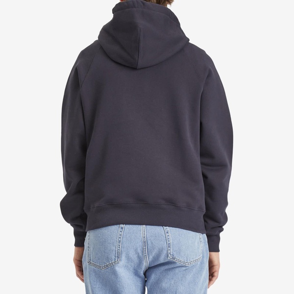 AMI Paris Woven Ami Logo Jersey Hoodie