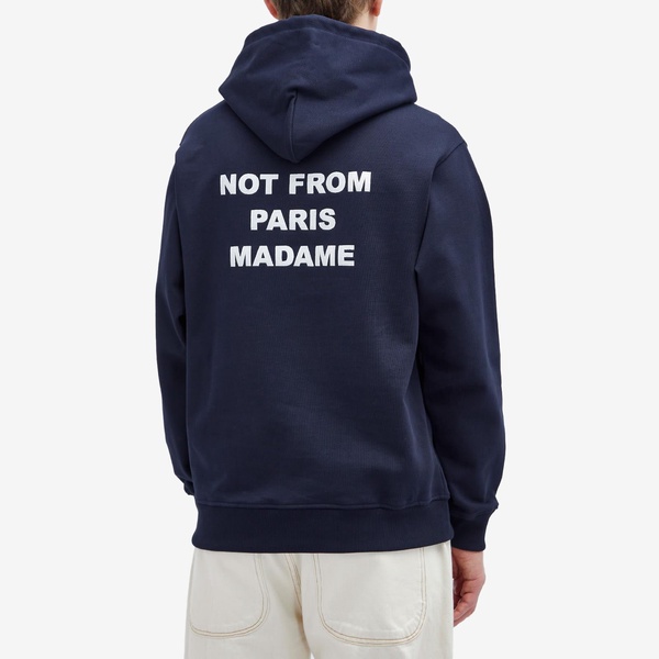 Drôle de Monsieur Not Form Paris Madame Slogan Hoodie