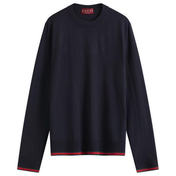 Gucci Fine Gauge Wool Crew Neck Knit