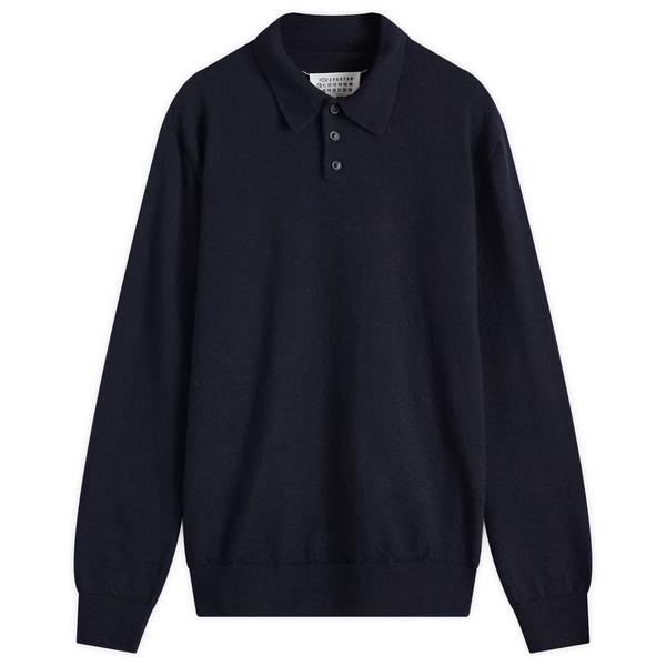 Maison Margiela Long Sleeve Knitted Polo Shirt