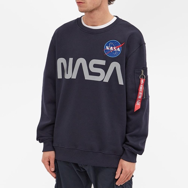 Alpha Industries NASA Reflective Crew Sweat