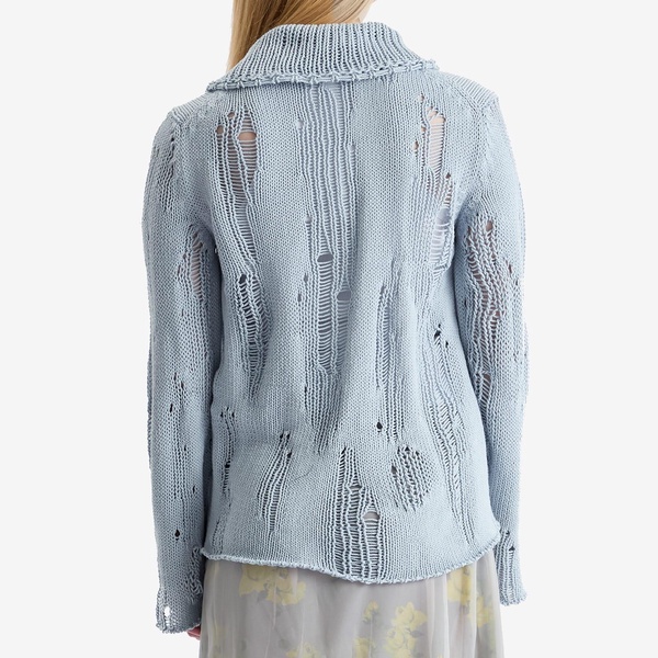 Acne Studios Kummer Natural Cord Mouline Polo Neck Jumper