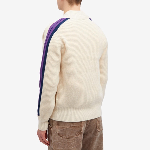 Acne Studios Karling Varsity Stripe Face Cardigan