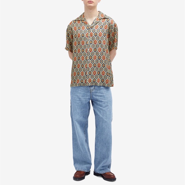 Drôle de Monsieur Tile Print Vacation Shirt