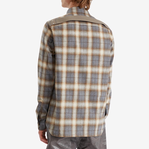 Rick Owens Cotton Plaid Outershirt