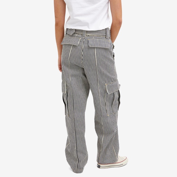 Kenzo Striped Army Straight Jeans