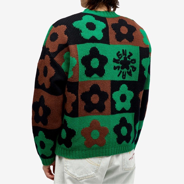 Kenzo Boke Checkerboard Crew Knit