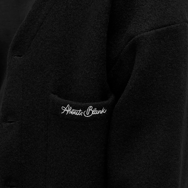 about:blank Pocket Logo Cardigan