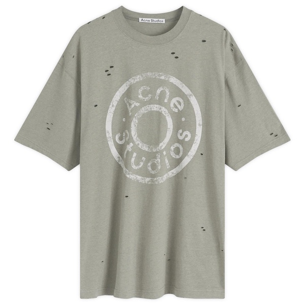 Acne Studios Exford Button Logo T-Shirt