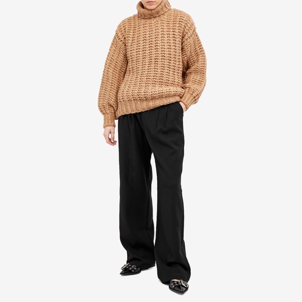 Anine Bing Carrie Wide Leg Casual Trousers