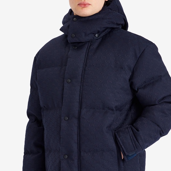 Gucci GG Canvas Down Hooded Jacket