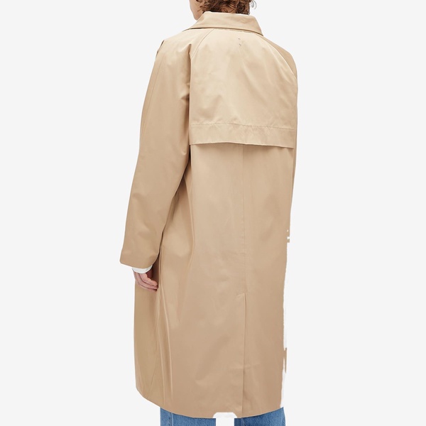 about:blank Monogram Trench Coat
