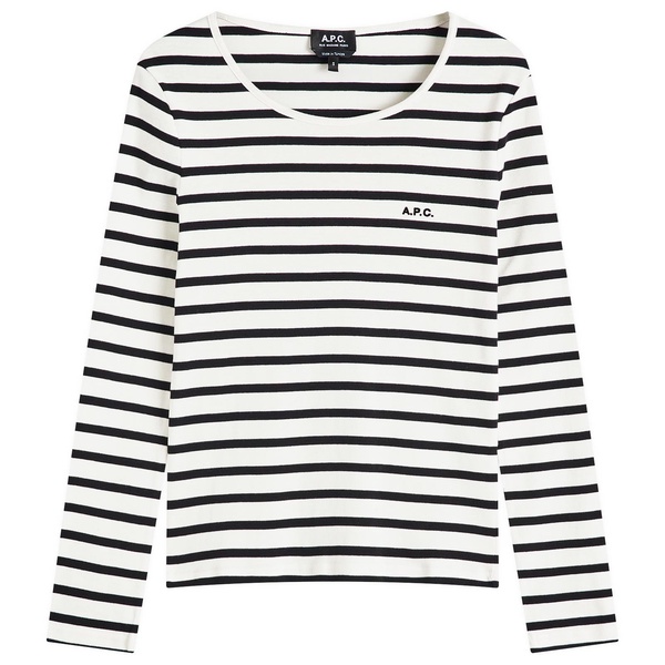 A.P.C. Thelma Stripe Long Sleeve T-Shirt