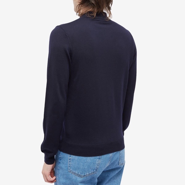 A.P.C. Jerry Long Sleeve Knit Polo