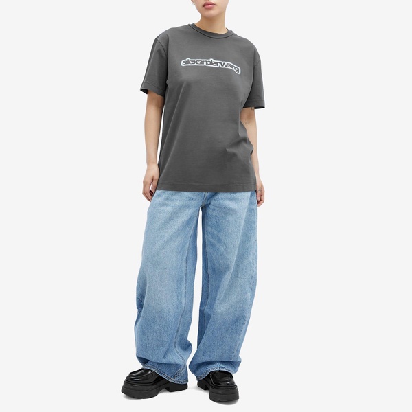 Alexander Wang Oversized Rounded Low Rise Jean