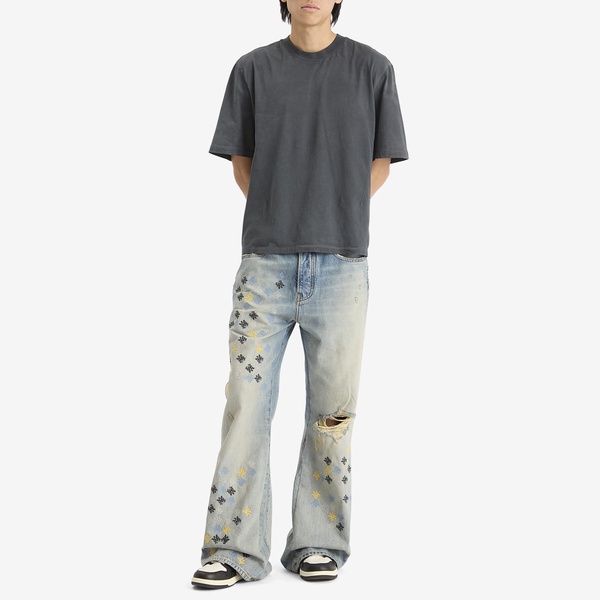 AMIRI MA Quad Embroidered Wider Leg Jeans
