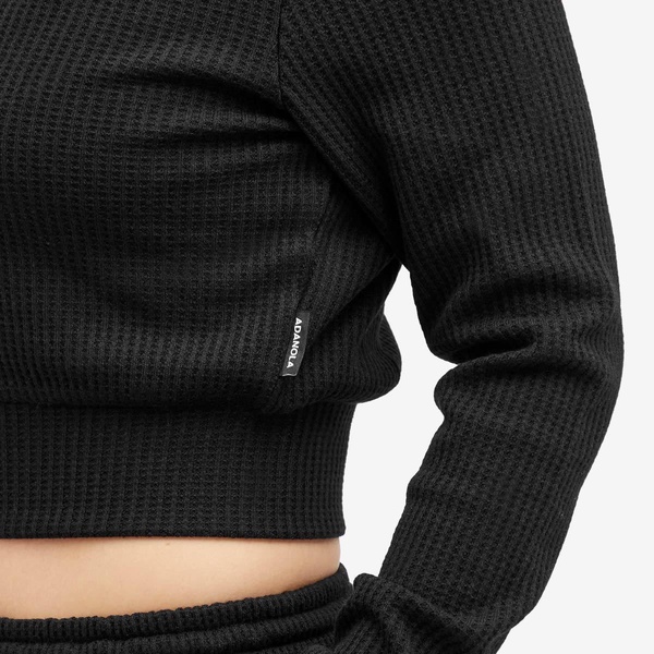 Adanola Waffle Zip Up Hoodie