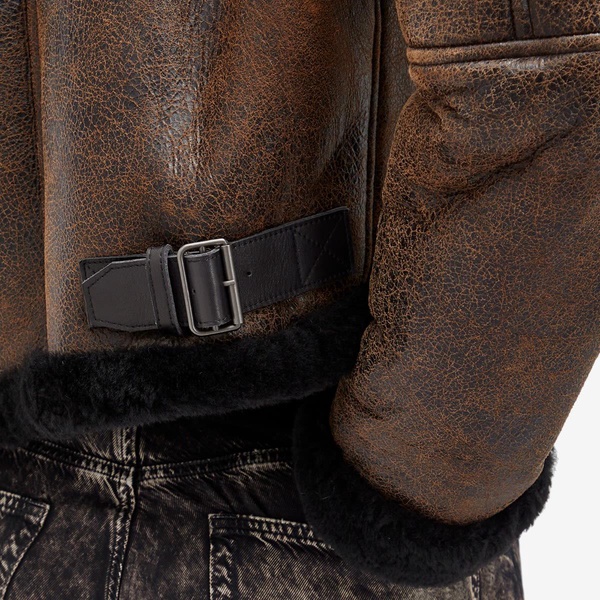 Acne Studios Leather Shearling Jacket