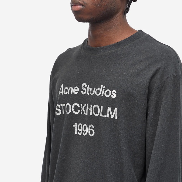 Acne Studios Edden 1996 Logo Long Sleeve T-Shirt