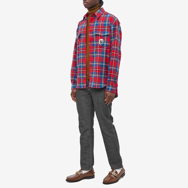 Gucci Checked Logo Flannel Shirt