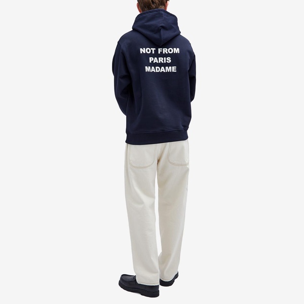 Drôle de Monsieur Not Form Paris Madame Slogan Hoodie