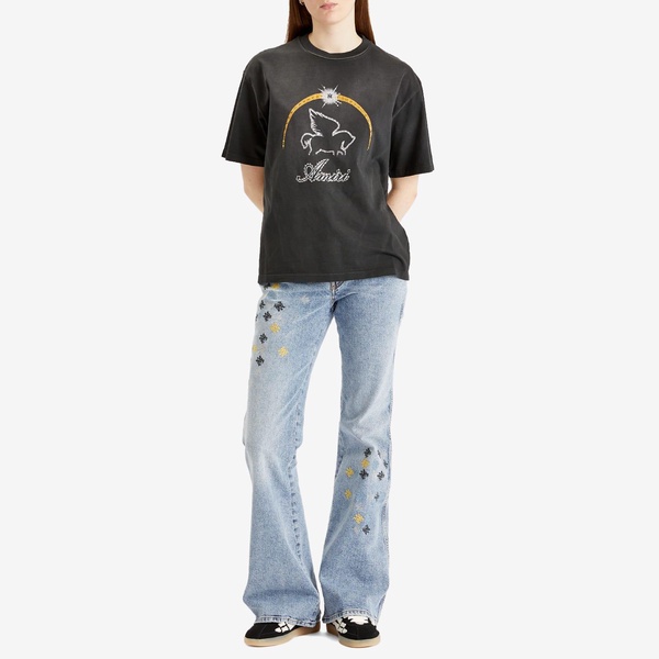 AMIRI Quad Embroidered Slit Flare Trousers