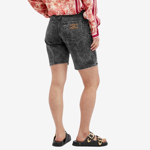 Aries Acid Wash Denim Shorts