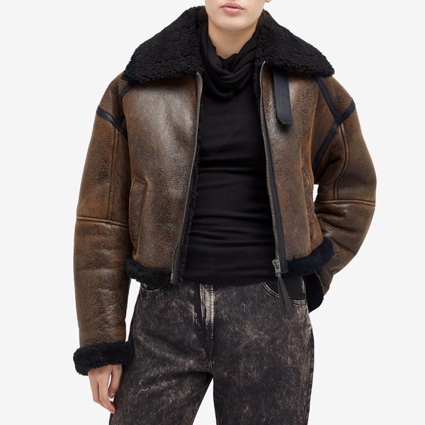 Acne Studios Leather Shearling Jacket