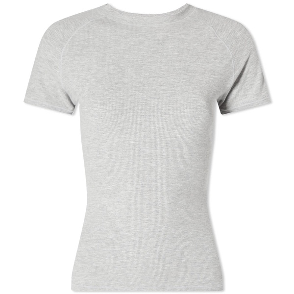 Adanola Rib Raglan Short Sleeve Top