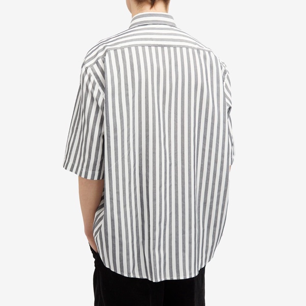 Acne Studios Sandrok Matt Stripe Short Sleeve Shirt