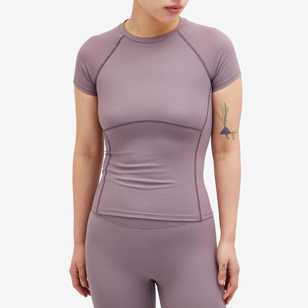 Adanola Ultimate Seam Detail Short Sleeve Top