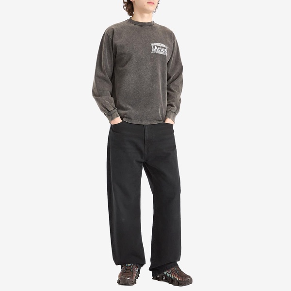 Aries Aged Ancient Temple Long Sleeve T-Shirt