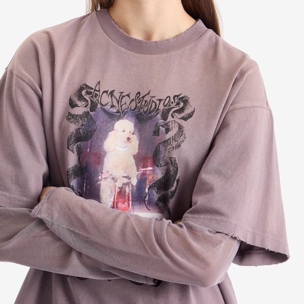 Acne Studios Edra Double Layer Poodle T-Shirt