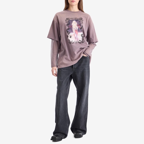 Acne Studios Edra Double Layer Poodle T-Shirt