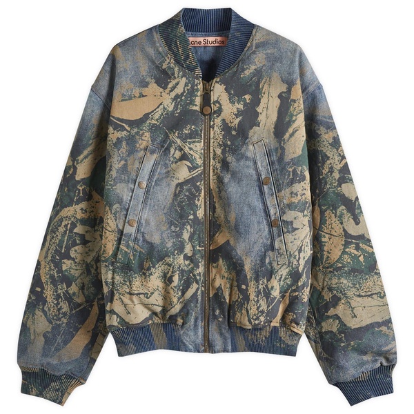 Acne Studios Oliev Denim Mossy Oak Bomber