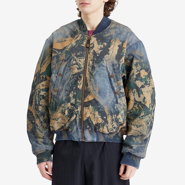 Acne Studios Oliev Denim Mossy Oak Bomber