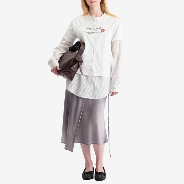Acne Studios Eliah Double Layer Business Card Logo T-Shirt