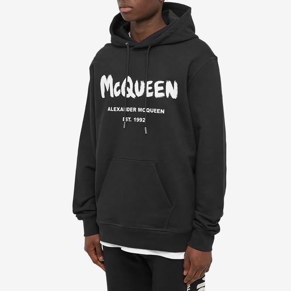 Alexander McQueen Grafitti Logo Popover Hoodie