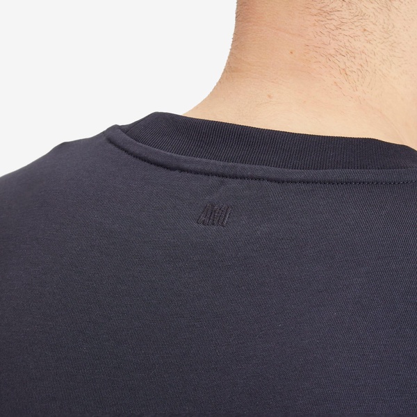 AMI Paris Woven Logo T Shirt