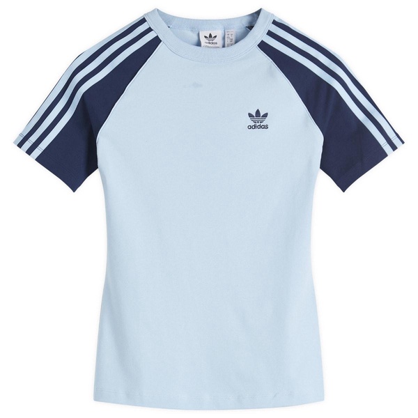 Adidas 3 Stripe Slim T-Shirt