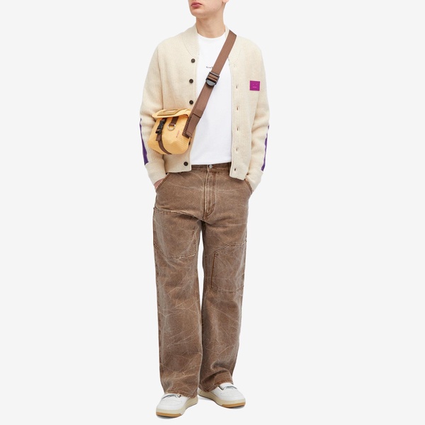 Acne Studios Karling Varsity Stripe Face Cardigan