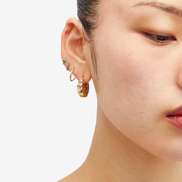 Anni Lu Crystal Bay Hoop Earrings