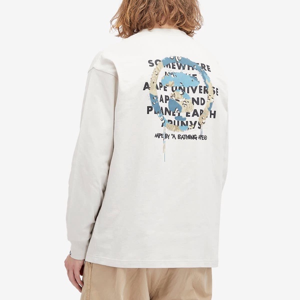 AAPE Snake Camo Graffiti Long Sleeve T-Shirt
