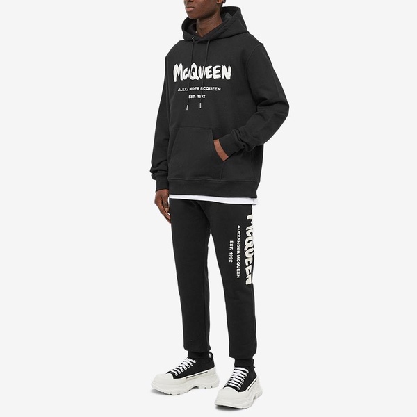 Alexander McQueen Grafitti Logo Popover Hoodie