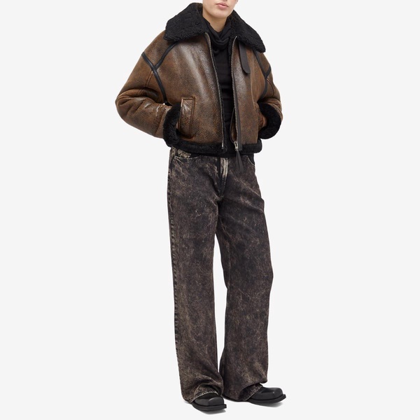 Acne Studios Leather Shearling Jacket