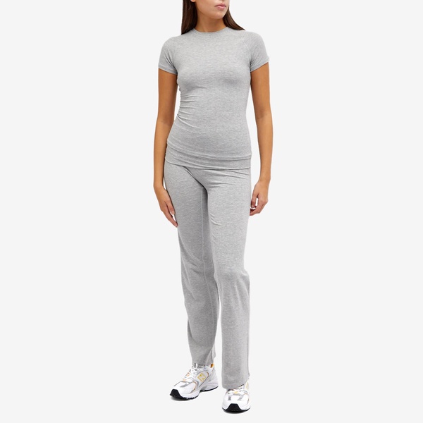 Adanola Rib Raglan Short Sleeve Top